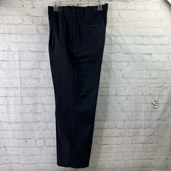 Savane Mens The Ultimate Performance Chino‎ Navy 34W / 29L Pleated Pants NWT - Picture 5 of 10